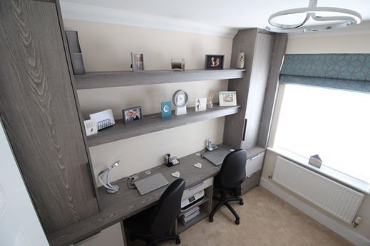 Bespoke home office by DTR Customs, Nottingham