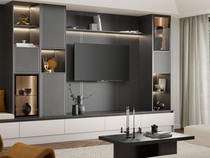 Bespoke media wall by DTR Customs, Nottingham
