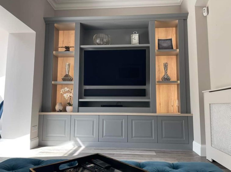 Bespoke media wall by DTR Customs, Nottingham